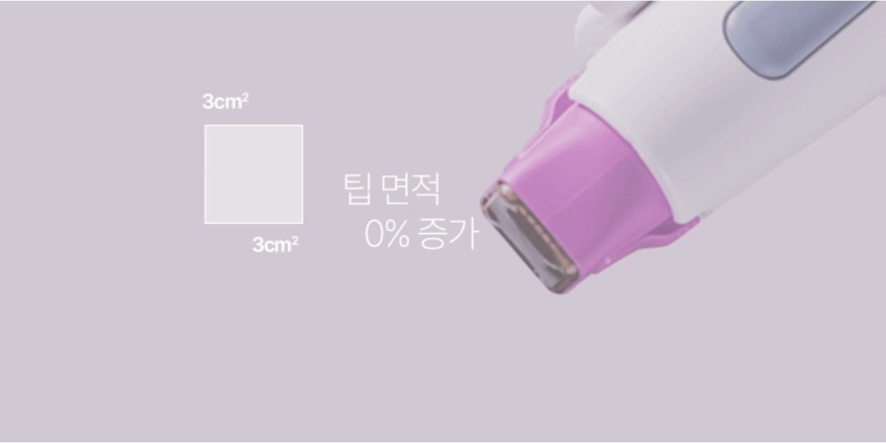 POINT 1. Faster
팁 면적 33% 증가로 빨라진 시술 속도